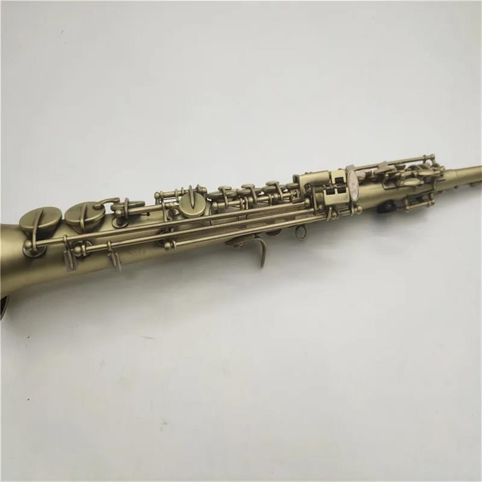 Saksofon Sopranowy B Płaski Saksofon Retro Antyczny Instrument Muzyczny Z Etui profesjonalny Saksofon