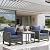Rilyson Wicker Outdoor Patio Chairs Set - 3 Piece Rattan Patio Furniture Bistro Chairs Set with Waterproof Wicker,Comfortable Cushions and Sturdy Metal Frame for Porch Deck Backyard(Mixed Grey/Blue)