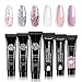 Vrenmol Glitter Poly gel Nail Kit DIY Super Shiny Diamond Varnish Quickly builder nail extend Gel Extension Builder Gel Set 6pcs/15g