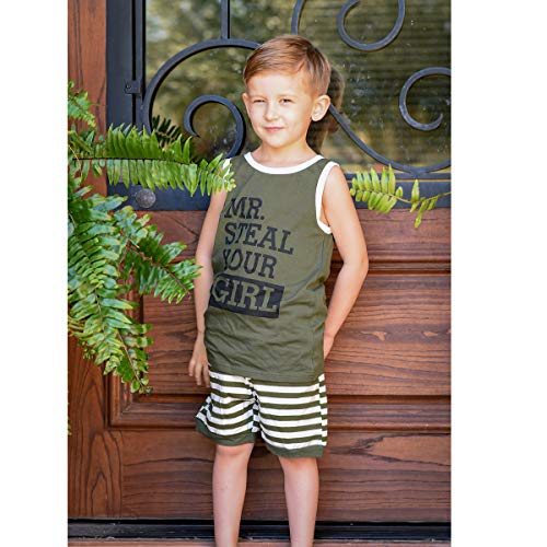 Buy Toddler Baby Boy Clothes Summer Outfits Mr. Steal Your Girl Vest
