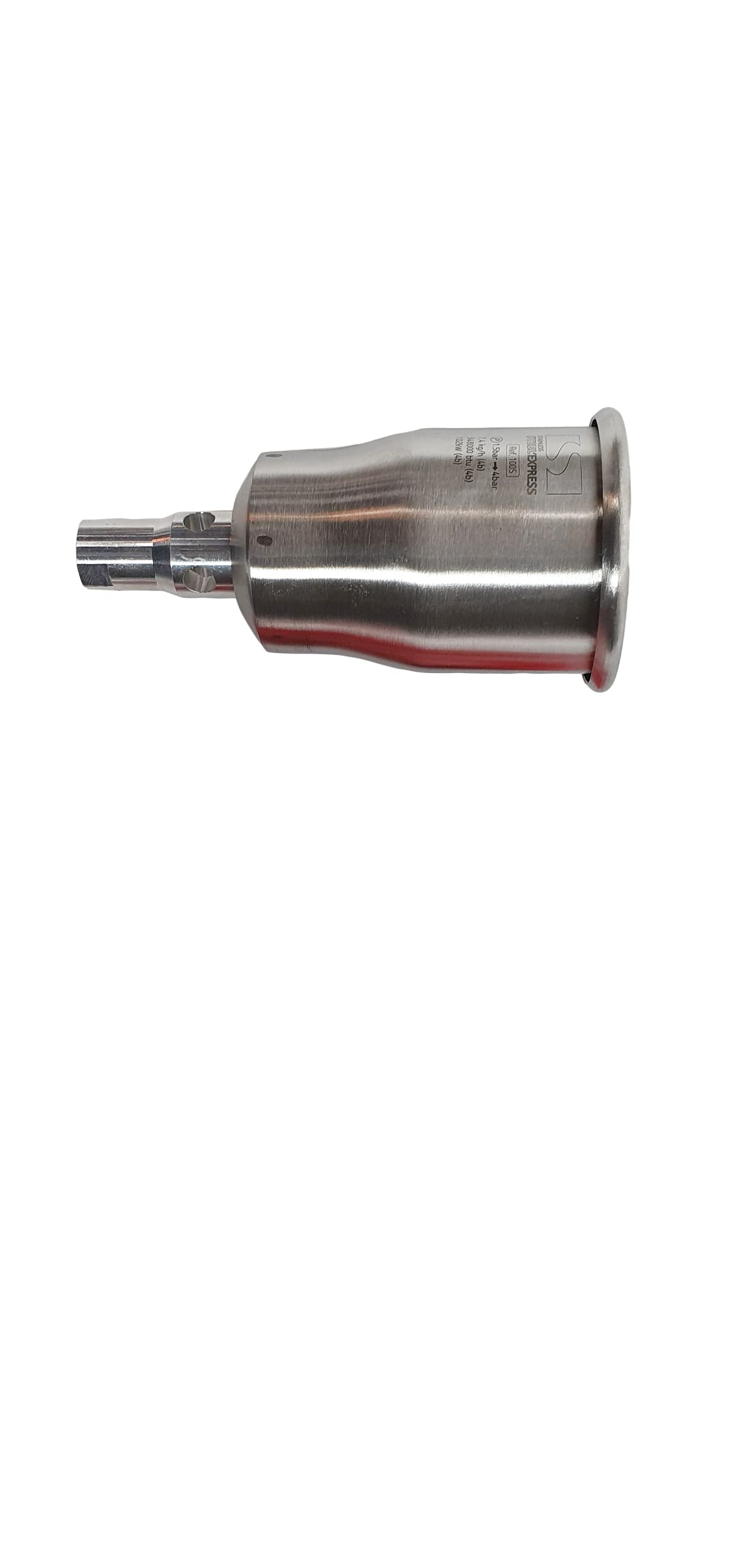Quemador/Cubo de Acero Inoxidable Ø 60, Potencia 100 kW - Herramienta para Soldadura - Antorcha de Soldadura - Kit de Soldadura - Accesorios de Soldadura - Repuesto Soldadura - EXPRESS