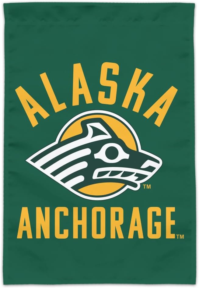 University of Alaska Anchorage Seawolves Logo Garden Yard Flag