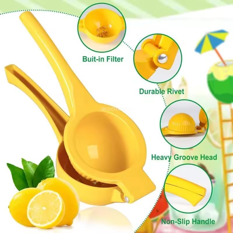 Miniatura 3 de Manual Metal Lemon Lime Squeezer, Stainless Steel Manual Citrus Press Juicer, Hand Press Juicer Fresh Fruit Tool Kitchen Tools