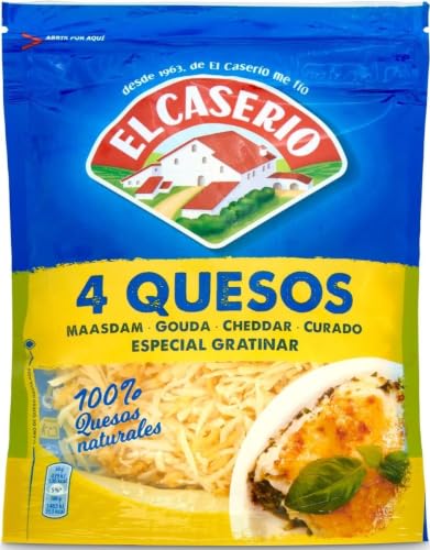 El Caserío Queso Rallado 4 Quesos, 120g