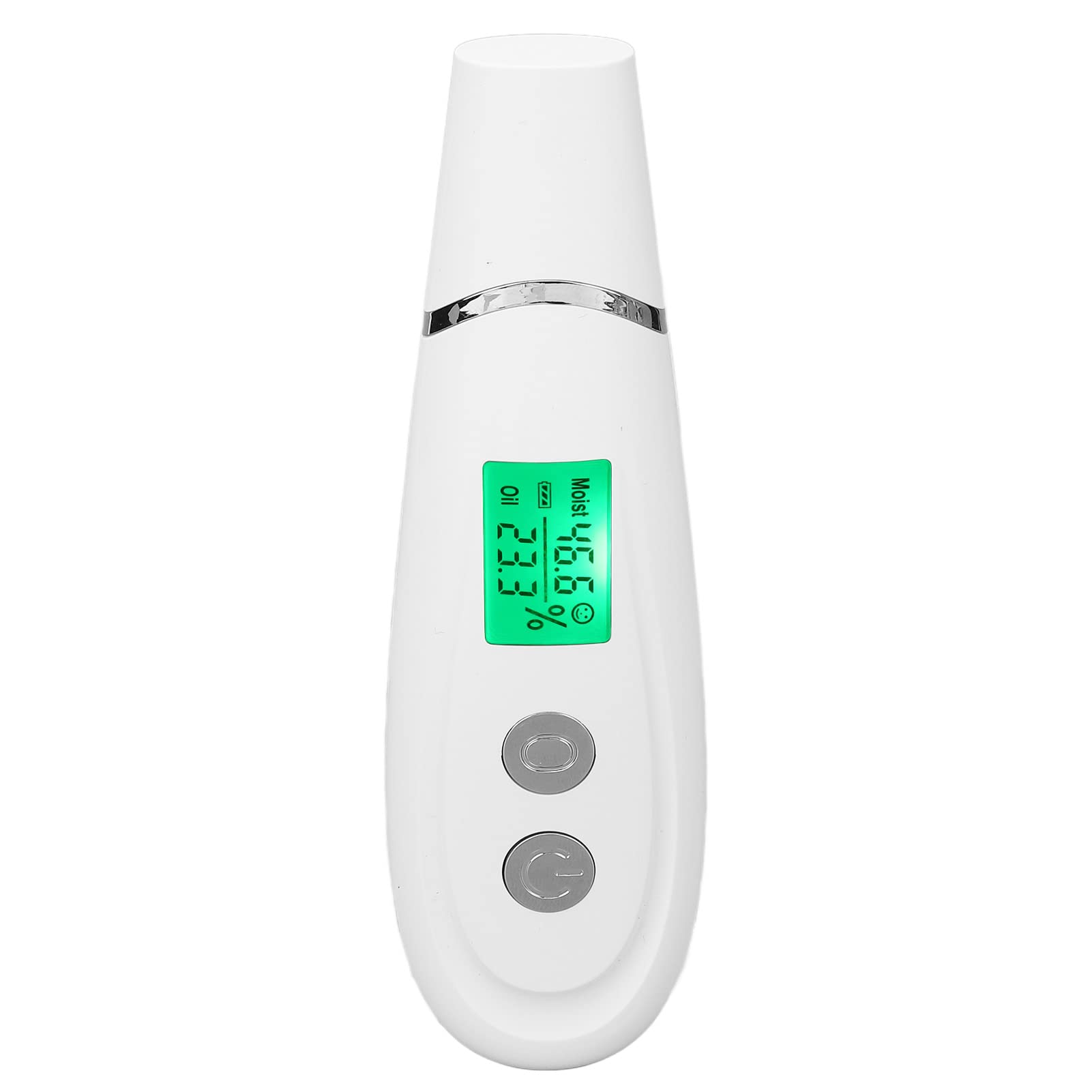 Detector digital de piel portátil, detector de humedad facial blanco, analizador de humedad del contenido de aceite de la piel