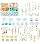 PH PandaHall 247pcs Green Earring Making Kit, Beaded Earring Making Supplies Jewelry Making Kit w...