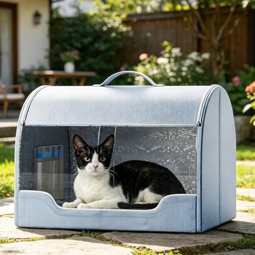 Cama refrescante de verano portátil e impermeable para perros y gatos 4
