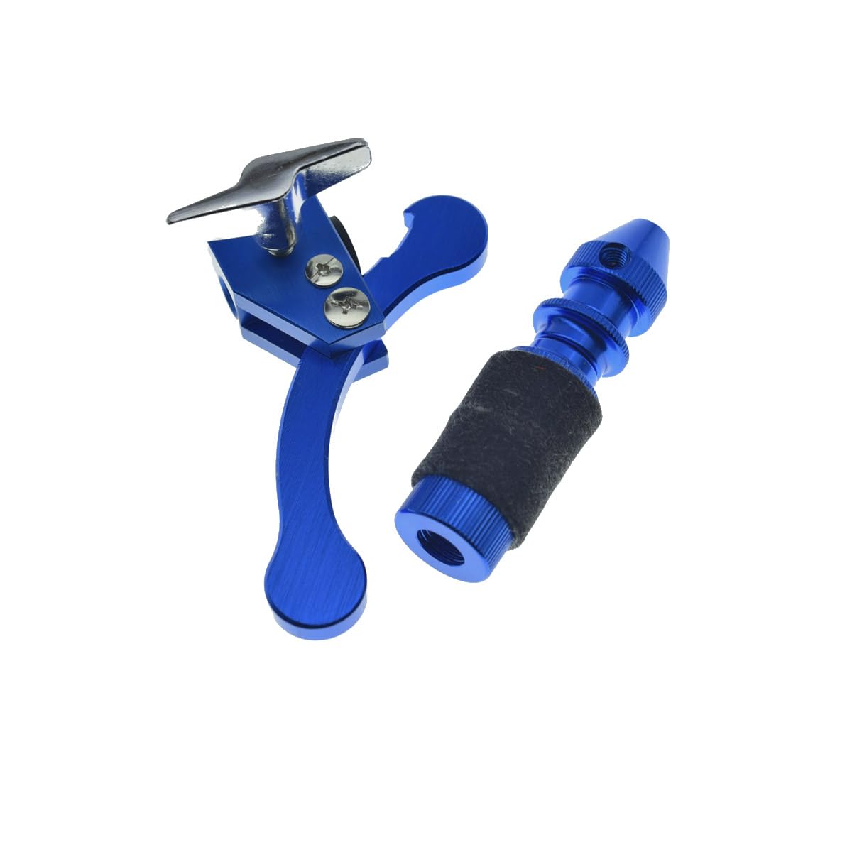 KAISH Jazz Drum Touch Drop Clutch Standard Schnellspanner Hi-Hat Kupplung für Beckenständer Blau