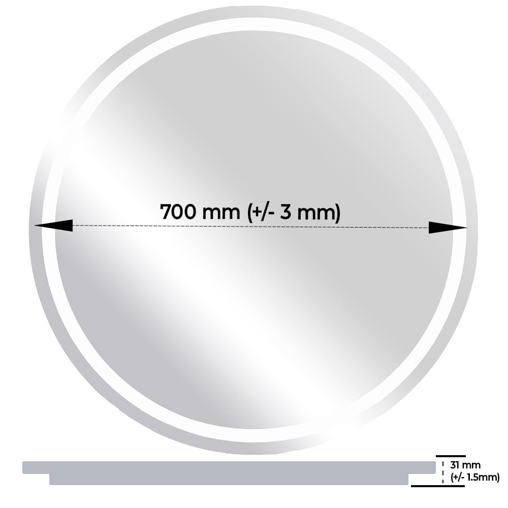 Lumo Badkamerspiegel met ledverlichting | 80 cm M15-0800-43180 | Maxaro