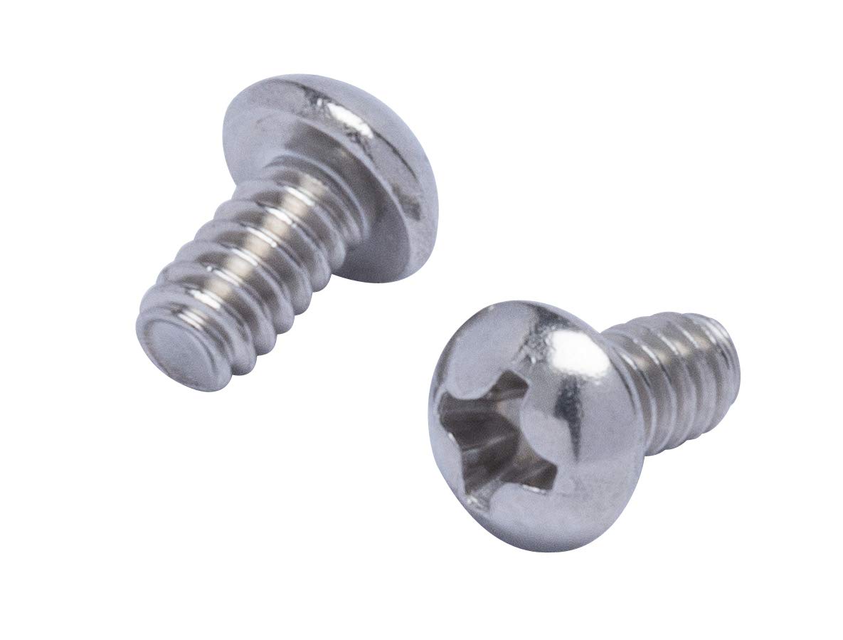 #6-32 X 1/4" Stainless Phillips Round Head Machine Screw, (100pc), Coarse Thread, 18-8 (304) Stainless Steel, by Bolt Dropper