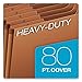 Pendaflex Heavy Duty Expanding File with Extra-Thick Cover, Tyvek Reinforced Edges, 21 Pockets, A–Z Tabs, Elastic Cord Closure, Letter Size (R117ALHD),Brown