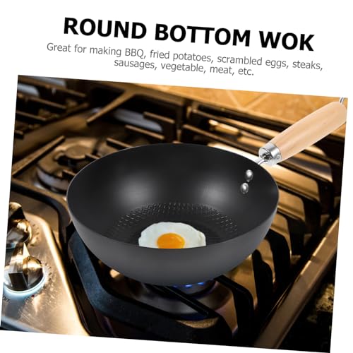 Wok mini de hierro forjado Mobestech negro miniatura 4