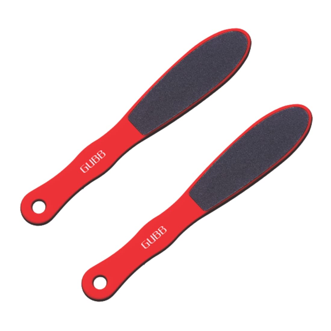 GUBB Metal/Plastic Pedicure Foot File Tool for Heels That Are Ultra Soft & Ready For Flip Flops, Fast Cleaning, Callus Removing, Smoothening of Rough Edges & Dead Skin Removal - Pack of 2