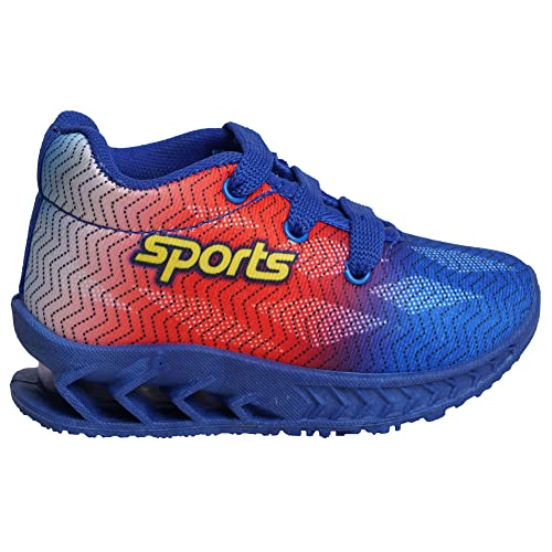 Image of BUNNIES Shiny 3 Blue Colour Kids Lighting Shoes for Boys & Girls