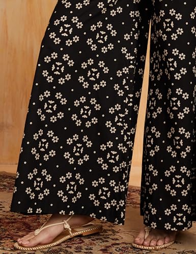 Image of Amazon Brand - Myx Women Loose Mid Rise Palazzo (Available in Plus Sizes)