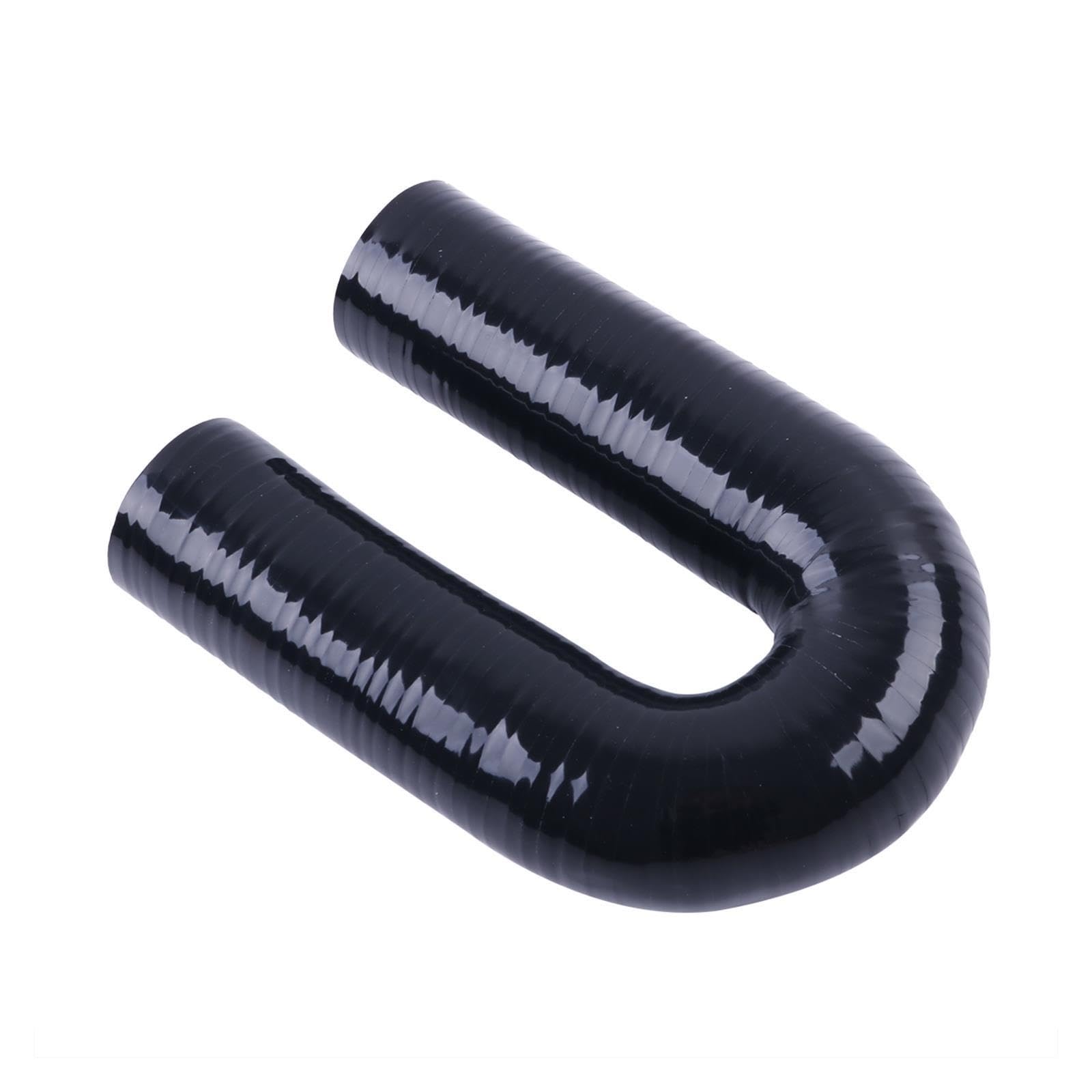 180-Grad-Silikonbogen, ID 12–51 Mm, Schwarz