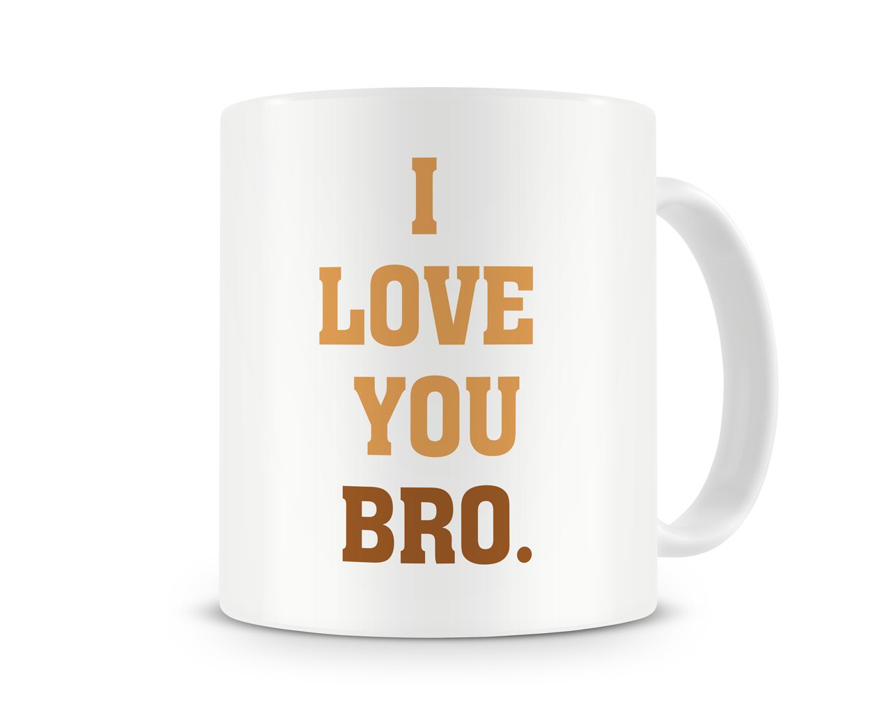 Givagift Orange "I Love Your Bro" Mug - Big Or Little Brother Present / Gift - Funny / Novelty / Humour / Cheeky / Joke - 20Th, 30Th, 40Th, 50Th, 60Th, 70Th,80Th Birthday Present / Gift Or Get Well Soon / Thankyou Present / Gift (Orange)