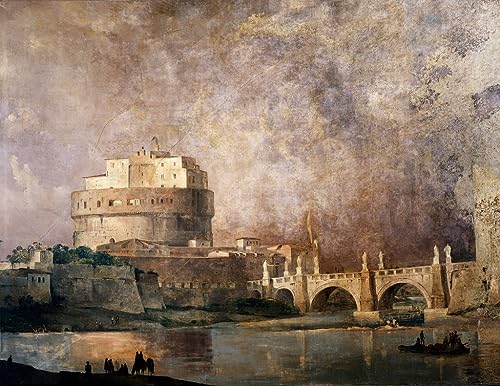 Peinture Décorative sur Toile pour Murs Vides Salon Château de Saint Ange