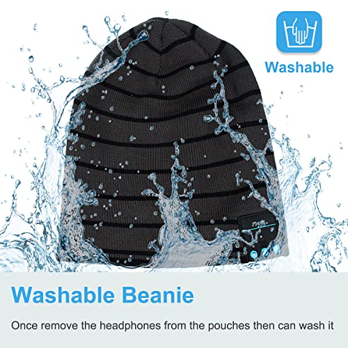 Rotibox MZ-LY-BB006-HUI1 Bluetooth Beanie Hat Wireless Headphone For Outdoor Sports Xmas Gifts thumb #4
