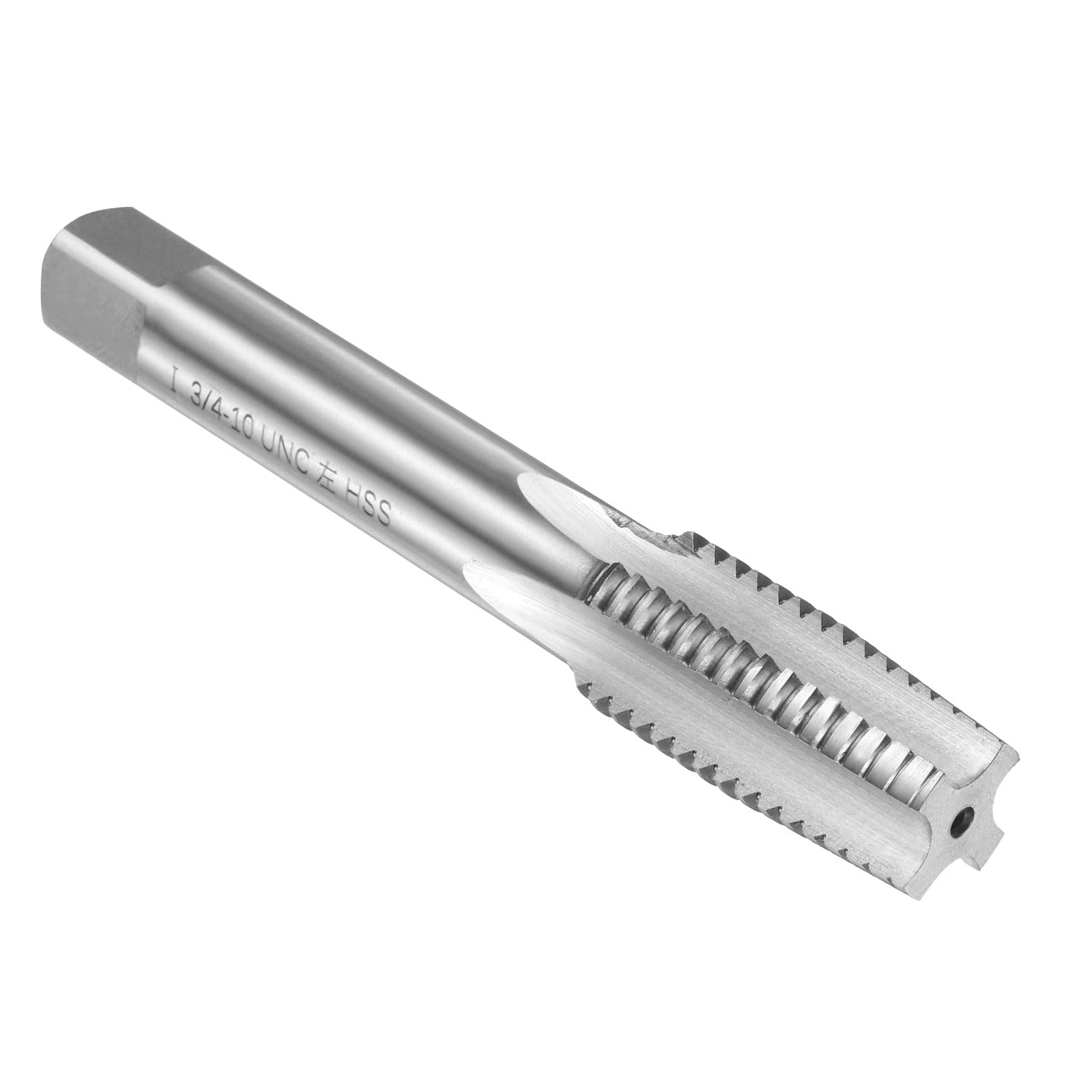 uxcell Hand Taper Tap 3/4"-10 UNC 2B Left Hand Thread Taper Style Taps Straight Flute Screw Tapping Threading Tool High Speed Steel HSS6542