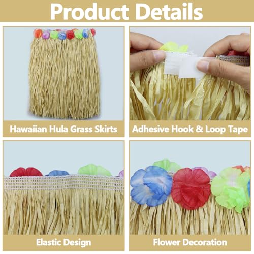 Jupe hula thématique pour déguisement de fête tropicale et été