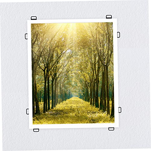 Image of ORFOFE Wall Hangers for Pictures 100pcs L-Shaped Hangers for Easy Hanging of Frames and Posters