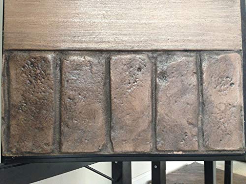 Georgetown Brick Concrete Stamps For Borders By Walttools | Classic Large Masonry Paver Decorative Pattern, Sturdy Polyurethane Texturing Mat, Realistic Detail (4 Piece Set) #TOP1