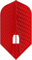 Vista 3 de LSTYLE Dart Flights: L6 PRO Slim - Paquete de 2 - Textura de hoyuelos - Rojo