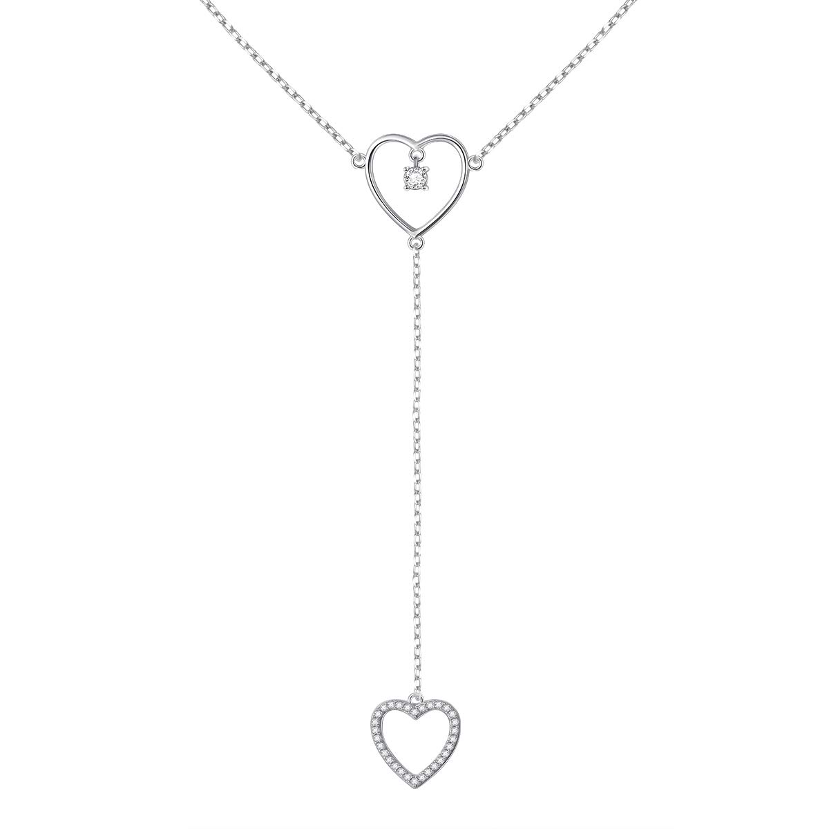 S925 Sterling Silver Heart Waist Belt Belly Chain Adjustable Charm Body Chain Jewelry Women
