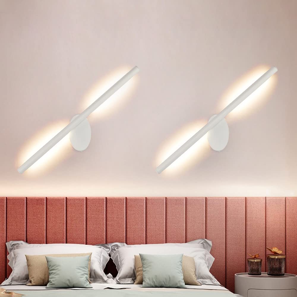 Jadssox Moderne lampade da toeletta a LED Lampada da specchio lineare per bagno, Lampade frontali a specchio a striscia lunga, Luci da trucco minimaliste da trucco sopra lo specchio, Luci da parete pe