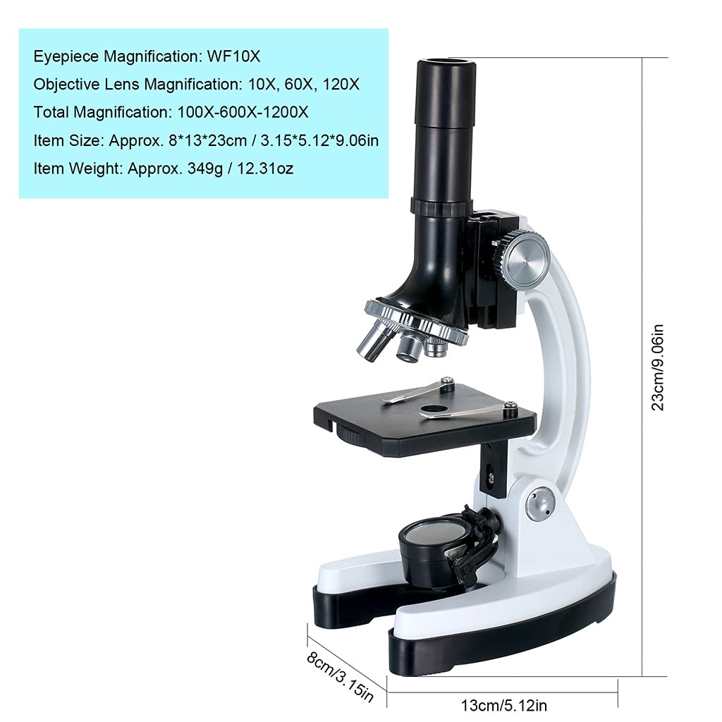 Hm1200 High Definition profesjonalny metalowy mikroskop trinokularowy lupa 100X-1200X duży okular ze źródłem światła