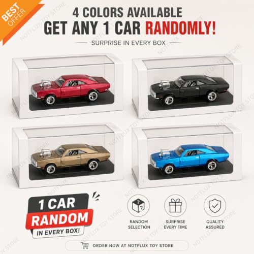 Image of Fast & Furious Toy Car 1:64 Scale Diecast Model Vehicle Metal Body Mini Racing Sports Muscle Car Collectible for Kids Boys and Car Collectors