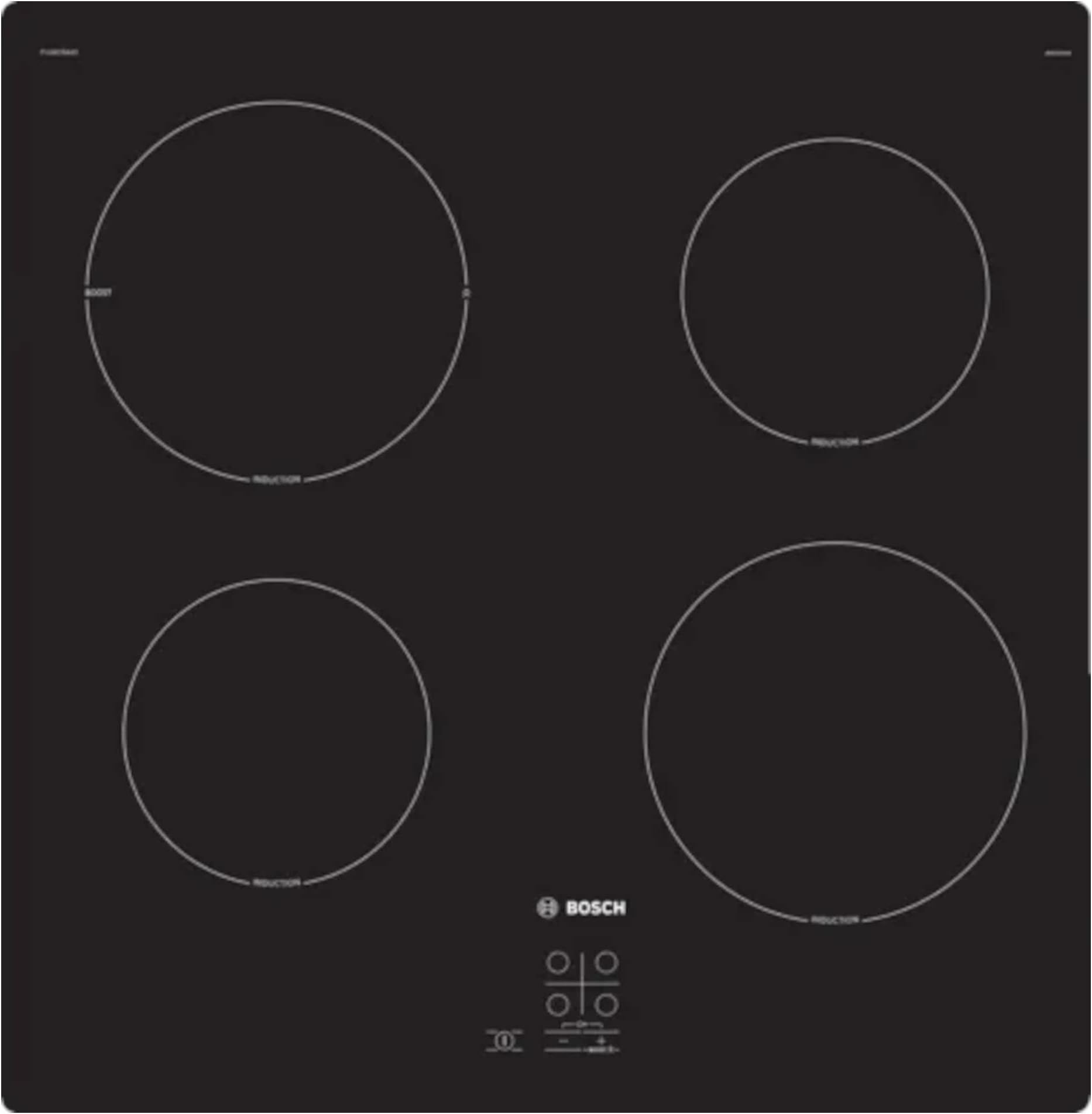 Bosch Home & Kitchen Appliances Bosch Serie 2 PUG61RAA5B Induction hob, 60 cm, Black