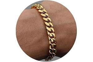Stainless Steel Cuban Chain Bracelets: Timeless Elegance for Men