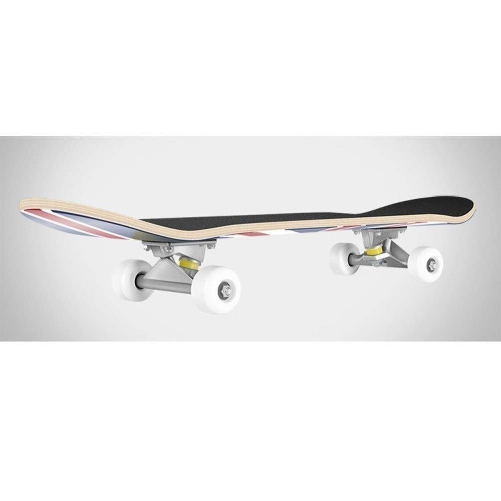 Monopatín Completo para Principiantes y Profesionales, 7 Capas de Madera de Arce Skateboard, Cruiser para Adultos y Niños