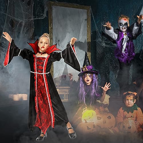Disfraz Completo Reina Vampira Victoriana para Niñas miniatura 6