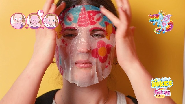 INKEE Gesichtsmaske Für Kinder – Galupy Einhorn-Motive – Mit Calendula & Kamille – 3 Stück Packung