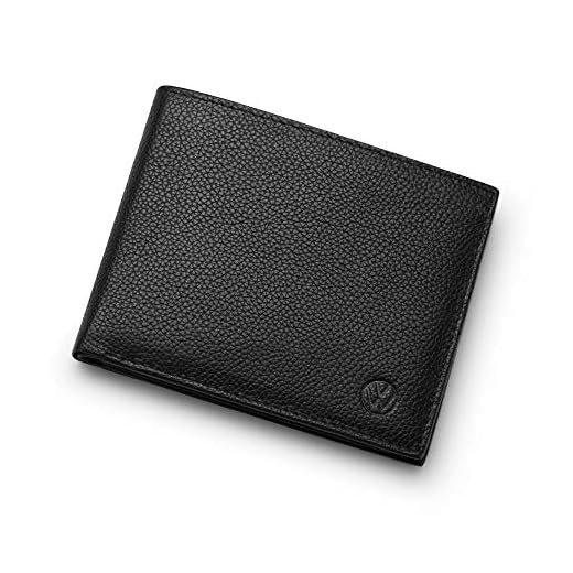 Volkswagen 000087400L041 - Cartera de Piel para Hombre, Color Negro