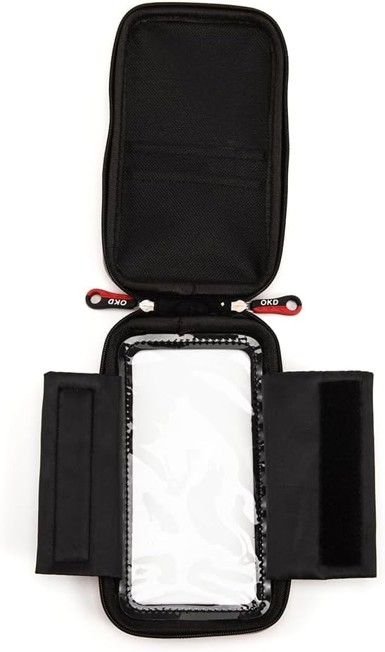 Motorcycle Fork Stem Phone Holder for GSX-R750 CBR954RR VFR 800 Nin-ja 650 with Round Hole 12mm -25mm for 5.5‘’-7‘’ Smartphone Holder Mount (Type D)