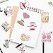 Funny Love Coffee Waterproof Stickers for Water Bottles, Cups, 50PCS Cute Pink Coffee Time Aesthetic Stickers for Laptop Scrapbook Journal, Coffee Lovers Accessories, Café Party Supplies (B)