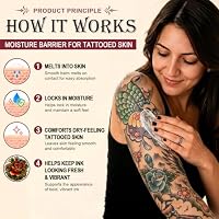 Tattoo Aftercare Balm – 100% Natural Tattoo Care Cream with Shea, Mango & Aloe – Soothes, Hydrates & Prevents Fading – Petroleum-Free Tattoo Lotion for Fresh Ink & Daily Maintenance, 5 Oz — image 5