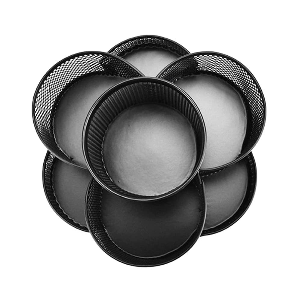 Portapenne con 7 Scomparti, Grande capacità, Girevole a 360 Gradi, Organizer da scrivania per casa e Ufficio, portapenne (Nero 18x10,5 cm)