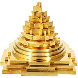 IndianStore4All Metal Shree Yantra or Laxmi Yantra to Attract Wealth 1.4 Inchs