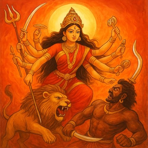 Page de couverture de Durga and Mahishasura