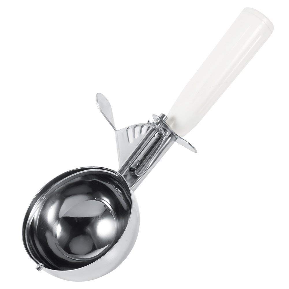 Cuillère à Crème Glacée En Acier Inoxydable Avec Déclenchement - Cuillère à Glace Ergonomique Pour Desserts Et Purée