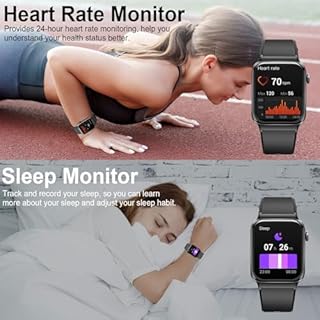 2026 Smart Watch, 1.85" Smart Watches for Men Women Answer/Make Calls, Fitness Watch with Heart Rate/Sleep Monitor, 100+ Sport Modes Activity Tracker, IP68 Waterproof Fitness Tracker for Android iOS