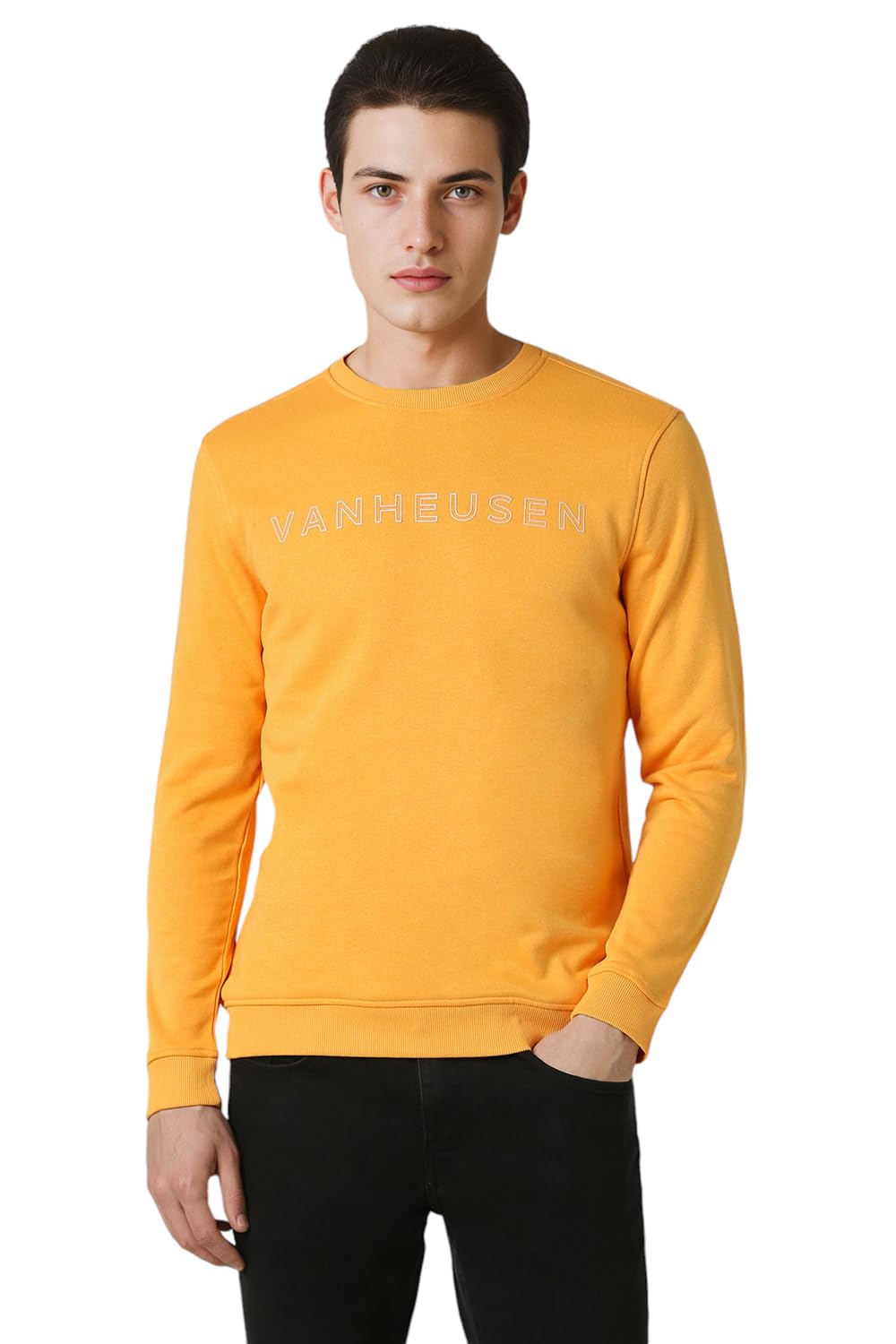 van heusen Men's Print Full Sleeve Regular Fit Sweatshirt | Everyday Essential | Loungewear and Casual Look-picture-23