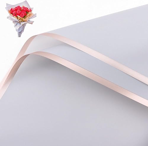 20 unidades de papel de regalo de flores frescas con borde dorado, manualidades, embalaje de regalo o embalaje en caja de regalo, papel de regalo de