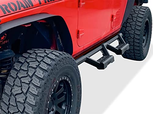Estribos laterales en acero inoxidable para Jeep Wrangler JK miniatura 4