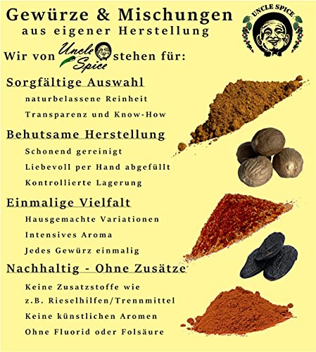Uncle Spice BIO Ingwer Pulver - 200g Ingwer-Wurzel fein gemahlen in PREMIUM-BIO-QUALITÄT - Ginger powder, Ingwerpulver… - Image 8